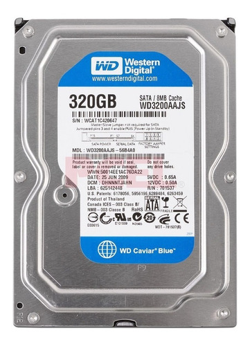 Disco Duro 320 Gb Western Digital