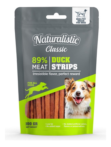 Naturalistic Snack Perro Duck Strips 100 Grs