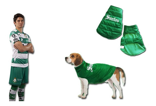 Capa Club Santos Para Mascotas Talla 5