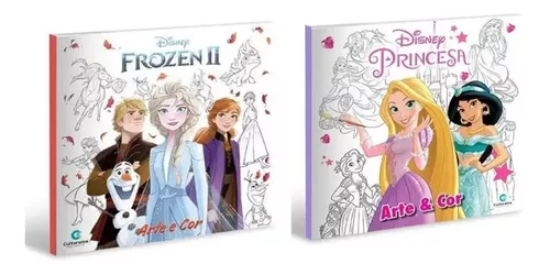 Ler e Colorir - Princesas Disney