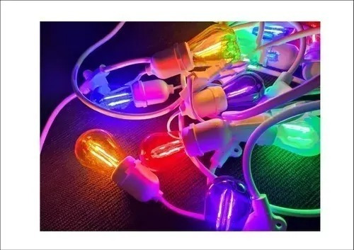 Pack X10 Ampolleta Vintage 2w E27 Filamento 5 Colores