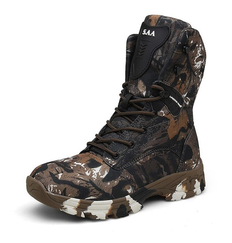 Botas Militares Tácticas Impermeables Para Hombre, Camuflaje