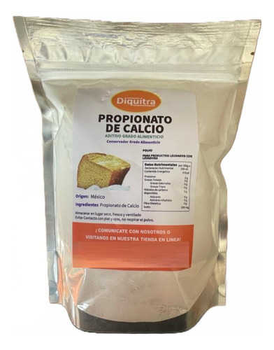 Propionato De Calcio Conservador Alimenticio 1 Kg