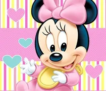 Comprar Kit Imprimible Minnie Bebe Invitaciones Candy Bar Cotillon