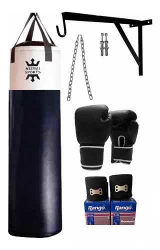 Kit Boxeo Guantes+ Guantines+ Vendas+ Protector Bucal