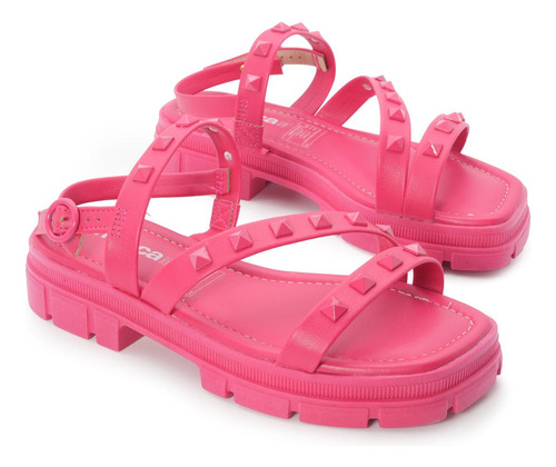 Sandalia Plataforma Plana Para Mujer Moleca Raven Estoperole