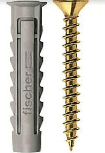 Tarugo Sx10 + Tornillo 23 X 60 Mm X 50 Unidades Fischer 