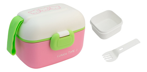 Contenedor Lunch Box Hermético Tapa Divisiones 5 Pzas 450 Ml