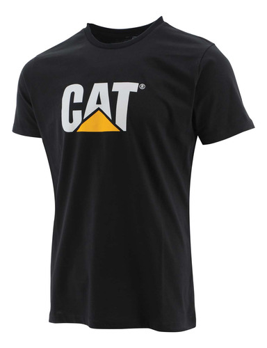 Remera M/c Caterpillar Original Fit Logo Te Pitch Neg Hombre