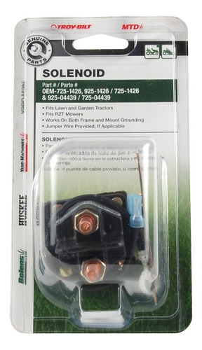 Mtd 490-250-m015 Piezas De Solenoide, Negro