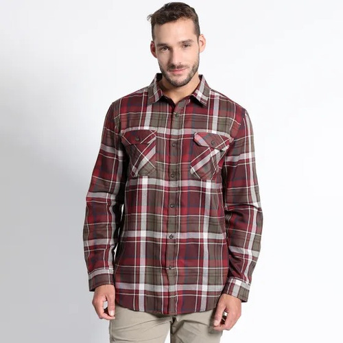 Camisa Hombre Leñadora Kannu Burdeo