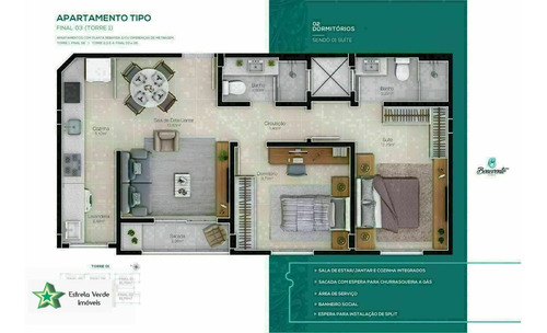 Imagem 16 de 18 de Apartamento À Venda No Bairro Dos Imigrantes - Criciúma/sc - 380