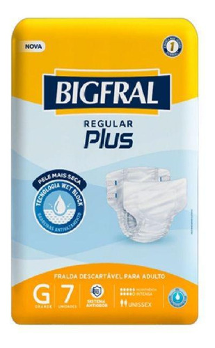 Fralda Geriátrica Bigfral Plus Tamanho G 7