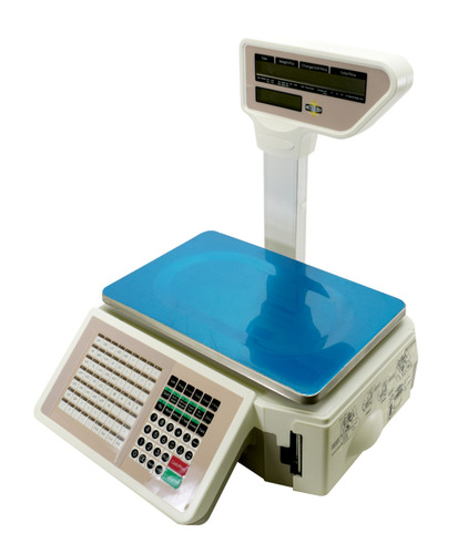Báscula comercial digital Metrology MEGABIE-30T 30kg con mástil 127V 32 cm x 22 cm