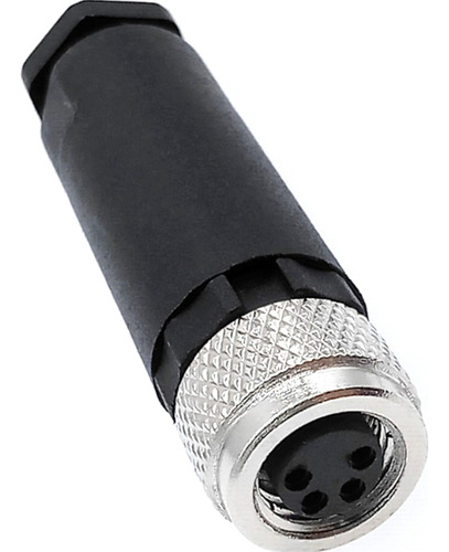Conector Para Sensor M8 4 Pinos Fêmea Reto Novo Com Nota