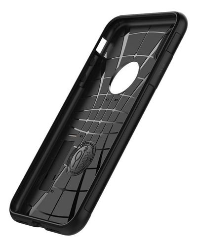 Funda iPhone XS Max Slim Armor Gun Metal Grado Militar Tpu