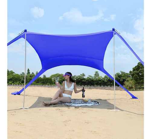 Sunhigo Beach Shade Canopy Upf50+ Carpa De Playa Familiar Co