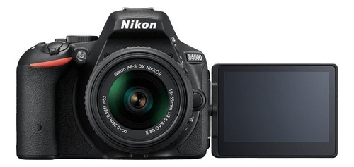 Cámara Nikon® D5500 Dsrl Lente 18-55 Mm Pantalla Touch Color Negro