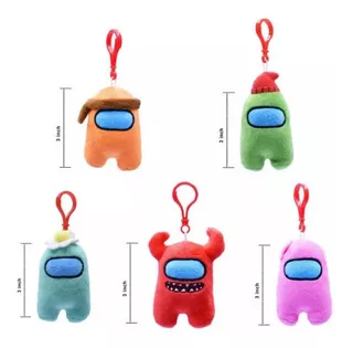 Among Us Peluche 13cm Con Llavero Oficial Gamer - Del Tomate