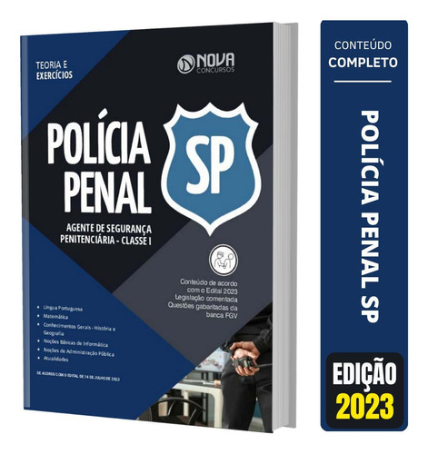 Apostila Polícia Penal Sp 2023 Agente Segurança