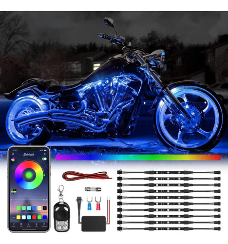 Brightronic Kit De Tira De Luz Led Para Motocicleta Harley D