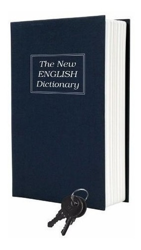 Caja para libros de camuflaje, formato diccionario de inglés, color azul oscuro