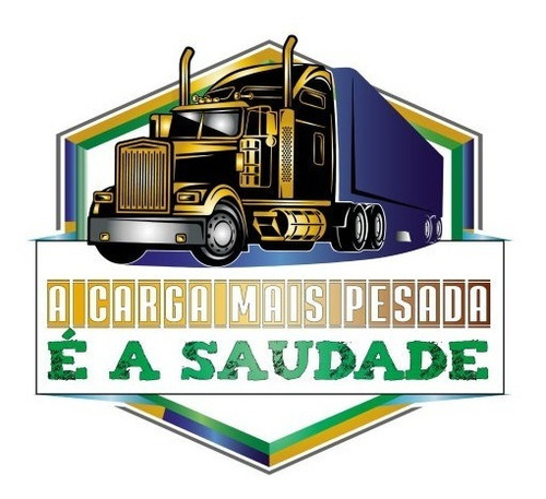 Imagem 4 de 5 de Camiseta Para Caminhoneiro - A Carga Mais Pesada É A Saudade