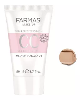 Base de maquillaje en crema Farmasi Cuidado de la piel CC Cream CC Cream Color Control Perfecting Balm tono media a oscura 04 - 50mL 1.7oz