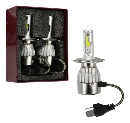 Kit Par De Lâmpadas Ultra Led 72w 12v / 24v 7200lm 6000k H4