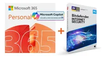 Comprar Microsoft 365 Personal Ia + Bitdefender Licencias Fisicas