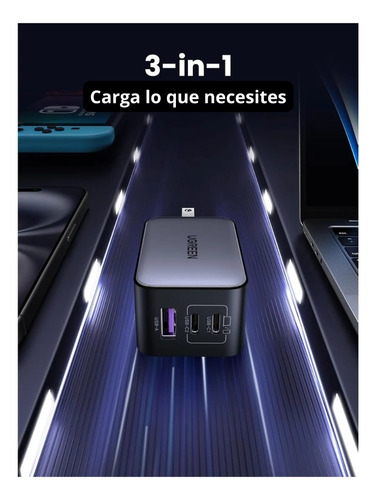 Cargador Nexode 65w Carga Rapida Laptop Android Ios