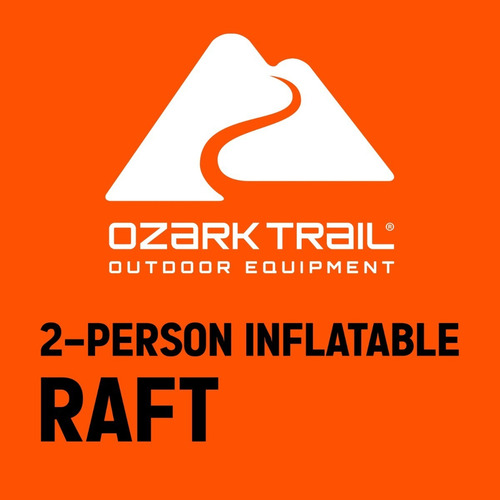 Bote Balsa Inflable 2 Personas Ozark Trail Con 2 Remos