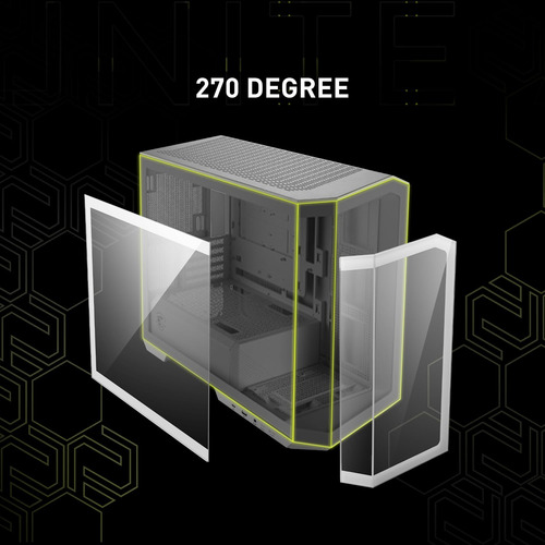 Funda Para Pc Msi Mag Pano M100r Pz Blanca Micro-atx Con 4 V