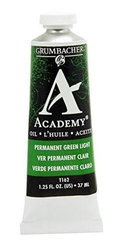 Grumbacher Academy Oil Paint, 37 Ml-1.25 Oz, Permanent Green