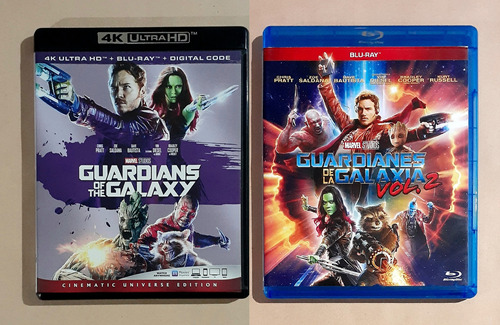 Guardianes De La Galaxia 1+2 4k Ultra Hd + Blu-ray Original