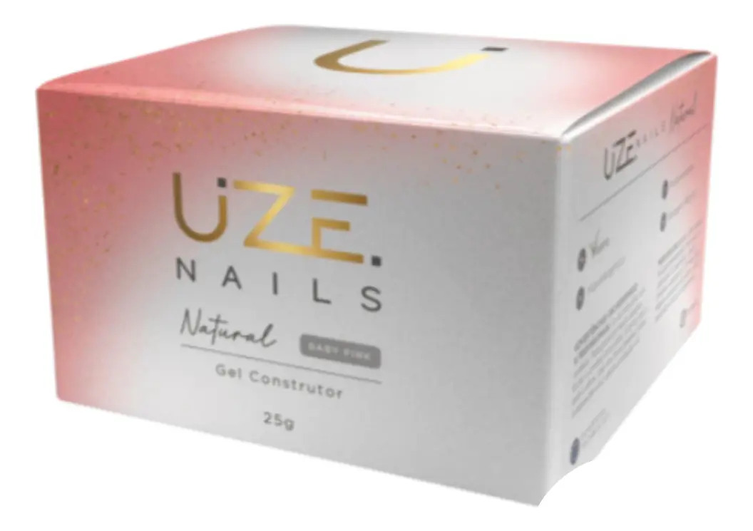 Gel Construtor Baby Pink 25g Uze Nails Unhas Gel UV LED