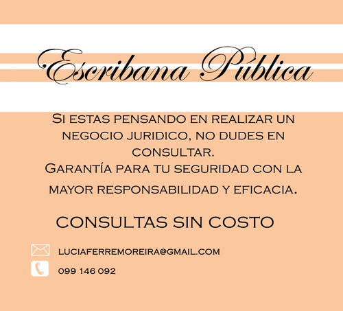 Escribana Pública. Consultas Sin Costo 