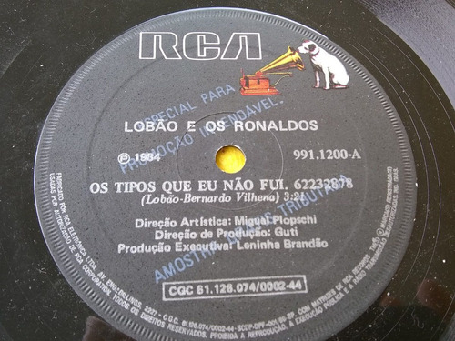 Lobão E Os Ronaldos Os Tipos Que Eu Não Fui Compacto Rock 84