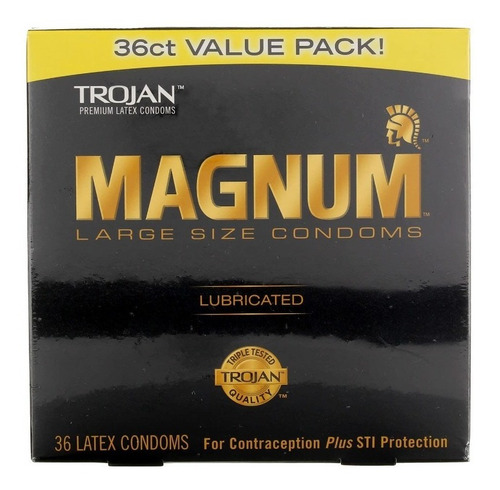 Condones Trojan Magnum Premium Large Size (36 Piezas)