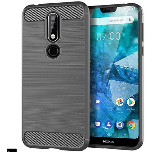 Funda Tpu Nokia 5.1 Plus Fibra De Carbono - Excelente !