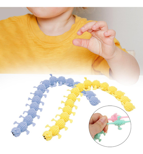 2 Piezas Caterpillar Fidget Juguete Relajante Calmante