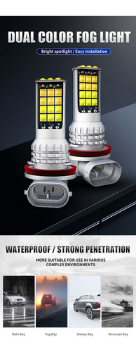 Faros Antiniebla Led Automotrices H3 H4 H7 H11 Hb3 Hb4 881