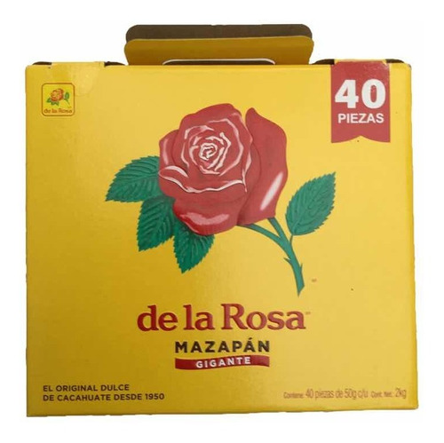 Mazapan De La Rosa Gigante 40pz De 50g C/u