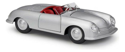 Welly 1948 Porsche 356 No.1 Roadster Plata 1/24 Fundido A Tr