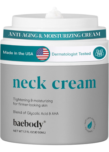 Baebody Crema Reafirmante Para El Cuello Con Aha, Coq10, Aci