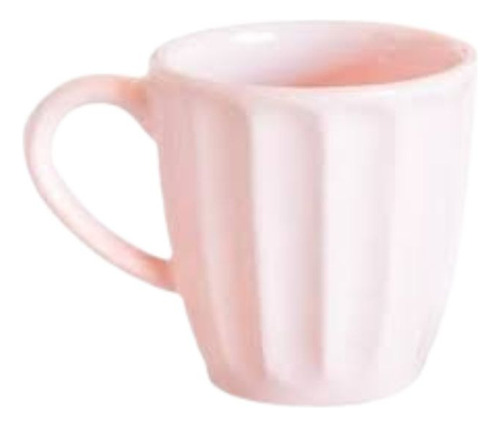 Mug Taza Cafe Doble 150 Cc Blanco Verde Rosa