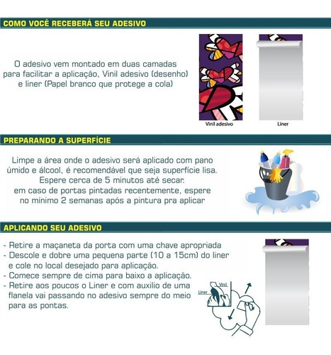 Imagem 8 de 8 de Adesivo Decorativo De Porta Romero Britto Rb02 Quarto Sala