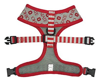 Arnés Reversible Para Mascotas Osu Scarlet Y Gray