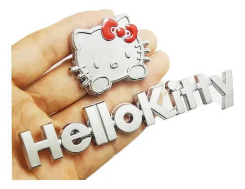 comprar Emblema En Metal Hello Kitty Auto Accesorios Tuning Lujo  