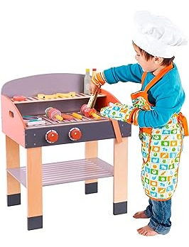 Baby Gaon Parrilla De Juguete Para Niños Juego De 21 Piezas